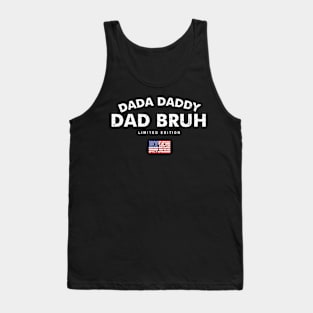 Dada Daddy Dad Bruh Retro Vintage Funny 2023 Fathers Day Tank Top